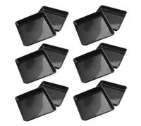 MAGICLULU Soucoupes Carrées 15 Pièces Plateau Plastique 15X15 CM pour Pots Semis Plastique et Cache-Pot Bonsaï Intérieur