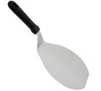 MAGICLULU Spatule de Service à Pizza Ronde en Acier Inoxydable Manche en Plastique Noir Antidérapant et Design Ergonomique pour Usage Quotidien Cuisine