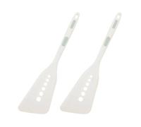 MAGICLULU Spatules Cuisine en Silicone Antiadhésif 2 Pièces Résistantes Haute Température Spatule à Poisson et Portable Accessoires Pratiques pour Cuisson Maison et Service