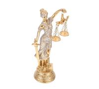 MAGICLULU Statue De La Déesse Grecque Statue D'athéna De Dame De Justice D'apollon Décor De en Or De Buste Grec Balance De La Justice Golden Résine