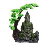 MAGICLULU Statuette Bouddha Assis pour Aquarium Décoration Résine Unique Ornement Décoratif