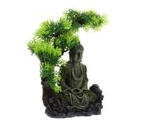 MAGICLULU Statuette pour Aquarium Ornement Décoratif Résine Décoration Paysagère pour Aquarium Statuette De Bouddha Assis