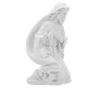 MAGICLULU Statuette Vierge Miniature Sculpture Religieuse Blanche Petite Figurine de Décoration Catholique pour Coin Prière et Collection