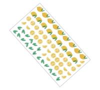 MAGICLULU Sticker Mural Citron Jaune Autocollant Décoratif Autocollant Mural Frais en Pvc pour Chambre à Coucher Salon Décoration Murale Facile à Poser 1 Pièce Été