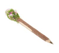 MAGICLULU Stylo à Bille en Bois Naturel Rustique avec Pointe Moyenne 0,7 Mm, Encre Noire, Orné D'un Cristal de Quartz Rose, Stylo Élégant pour Bureau, École et Présent Raffinée