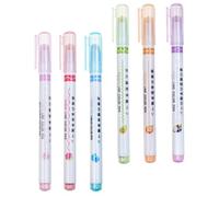 MAGICLULU Stylos à Bille Abs 6 Pièces Écriture Fluide pour Marquage de Lettres DIY et Projets Scolaires pour Étudiants