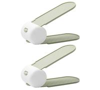 MAGICLULU Support à Chaussures 2 Pièces en PP Épais Vert Rangement Vertical Stable et Compartiments Doubles Réglables pour Organisation Élégante à Domicile