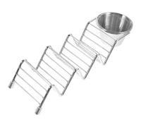 MAGICLULU Support à Tacos Acier Inoxydable Avec Coupelle à Sauce Rack Compact Pour Tacos Tortillas Et Burritos Pour Réceptions Ou Restaurants