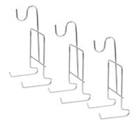 MAGICLULU Support à Tasse en Fer Élégant 3pcs Étagère à Tasses à Café Stable pour Comptoir ou Centre Commercial