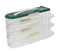 MAGICLULU Support à Œufs pour Réfrigérateur Support à Roulement Automatique Organisateur de Plateau en Plastique Capacité de Œufs Distributeur pour Réfrigérateur Vert