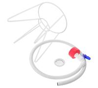 MAGICLULU Support Antidérapant en Fer pour Seau d'eau D’Un Gallon Robinet Bleu et Bouchon Rouge, Porte-bonbonne Inversé Renforcé pour Aquarium et Distribution, la Cuisine et Aquariophilie,