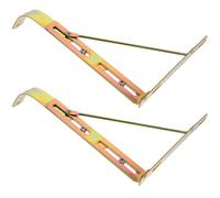 MAGICLULU Support D’évier Réglable en Fer Inoxydable Cuisine et Salle de Bain, Pied de Grille sous Évier, 1 Paire, Compatible Évier Encastré, Installation Solide Vis D’expansion, Usage