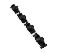 MAGICLULU Support De Balai à Franges Mural Cintre pour Balai Organisateur De sans Perforation pour Salle De Bain Et Maison Noir Et Blanc