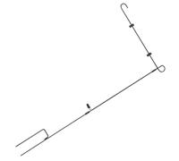 MAGICLULU Support de Drapeau en Fer Forgé Noir 1 M, Mât de Jardin Robuste pour Drapeaux Extérieurs, Accessoire Jardin Résistant Vent, pour Décoration Patio et Pelouse