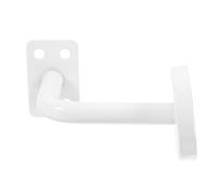 MAGICLULU Support de Main Courante Mural en Acier Inoxydable, Support Robuste Blanc 60x80 Mm pour Rampe D’escalier, Compatible Mains Courantes Bois, Métal et Vinyle, Fixation Murale