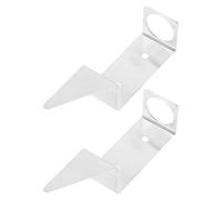 MAGICLULU Support de Pluviomètre Extérieur en Acier Inoxydable Piquet de Sol, Lot de 2 Supports Robustes pour Installation sur Pelouse et Jardin, Fixation Stable pour Tube de Verre,