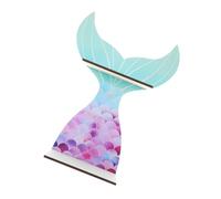 MAGICLULU Support De Rangement Sirène Sticker Mural Sirène Salle De Bains Décor De Chambre De Sirène Étagères pour Mur Étagère Murale Flottante Étagère Suspendue en Bois