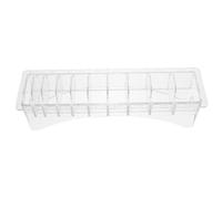 MAGICLULU Support de Sabot pour Tondeuse Cheveux, Boîte de Rangement Plastique 10 Compartiments, Organiseur de Peignes, Étui de Présentation pour Salon de Coiffure, Protège-lames Pratique