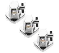 MAGICLULU Support de Tom Basse Métal 3 Pièces Pince Réglable pour Pieds de Grosse Caisse Embase Robuste Compatible Batterie Accessoires Percussion pour Studio et Scène