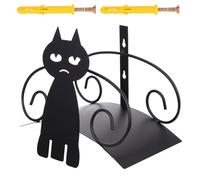 MAGICLULU Support de Tuyau D'arrosage en Fer Robuste Plateau D'eau, Support Créatif de Chat pour Rangement Mural Extérieur, Organisateur Décoratif pour Jardin et Pelouse, pour Tuyau Jardin