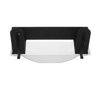 MAGICLULU Support Dimensions 18x8x6 Cm sans Perçage Pèse-Personne Électronique, Mural en Acier Carbone et Plastique Gain de Place pour Petites Salles de Bain