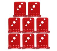 MAGICLULU Support Mural Lot de 8 Set de Set de Pièces Rouge en Fer et Plastique pour Extincteur 2,5cm, Robuste et Antidérapant, pour Garage ou Entrée D'entrepôt