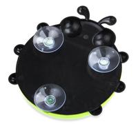 MAGICLULU Support Mural pour Brosse à Dents à Ventouse en PVC Forme Insecte Verte, sans Perçage, pour Salle de Bain avec 3 Ventouses Solides