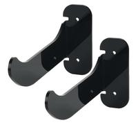MAGICLULU Support Mural pour Tapis de Fitness en Acrylique Noir, Rack de Rangement Solide et Stable, 2pcs, pour Salle de Sport ou Salle de Bain