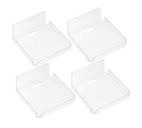 MAGICLULU Support Webcam Et Caméra De Surveillance Petite Étagère Murale pour Babyphone Support De Rangement sans Perçage Étagère Transparente pour Routeur Et Caméra De Sécurité