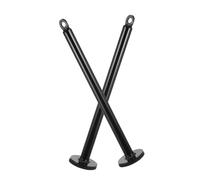 MAGICLULU Supports de Disques de Poids 2 Pcs 20 Cm Diamètre X 22 Cm Longueur, Rack de Charge pour Haltères en Métal Robuste, Épingles de Chargement pour Poulie, Accessoire Fitness