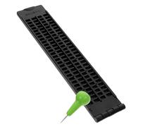 MAGICLULU Tablette Braille Portable 4 Lignes 28 Cellules en Polypropylène Stylo Vert Kit Apprentissage Braille pour Aveugles Usage Scolaire et Domicile pour Écrire et Lire