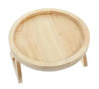 MAGICLULU Tablette de Pliable Plateau Rond pour Collations Support Pratique pour Accoudoir de et Lit Facile à Nettoyer Utilisation Intérieure et Extérieure