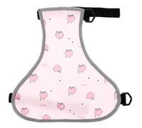MAGICLULU Tablier Imperméable pour Chien Rose en Polyester, Protection Poitrine et Ventre, Garde Chaud, pour Jogging en Automne, Vêtement Amusant pour Animaux