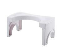 MAGICLULU Tabouret de Toilette Pliable en Plastique 29 Cm, Marchepied Accroupi Antidérapant pour Adultes, Repose-pieds Robuste pour Salle de Bain et Toilettes, Escabeau Compact pour Confort