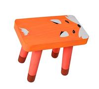 MAGICLULU Tabouret en Bois pour Garçon Et Filles Motif Renard Antidérapant Facile à Nettoyer Design Cartoon Robuste Usage Domestique