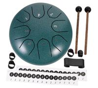 MAGICLULU Tambour à Langue Acier Lotus Tons Percussion Handpan Portable avec Accessoires et Partitions Instrument de Musique pour Méditation Yoga et Initiation Musicale