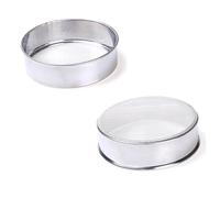 MAGICLULU Tamis à Farine Rond Acier Inoxydable avec Mailles Fines Outil de Pâtisserie pour Siftage Facile des Ingrédients Poudre pour Gâteaux et Biscuits