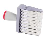 MAGICLULU Tampon à Date Portable en Caoutchouc et Plastique 8 Chiffres, Multi-usage pour Étiquettes Présents et Paquet, Petit Timbre à Dattes Roulant Pratique