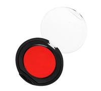 MAGICLULU Tampon Encreur Rond Portable à Encre à L'huile, Mini Taille Cœur Pvc Rouge, Tampon Encreur Réutilisable pour Documents Financiers et Usage Bureau Quotidien, Outil Compact