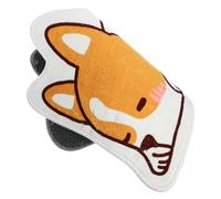 MAGICLULU Tapis Antidérapant Dessin Animé pour Entrée Orange Corgi Tapis Absorbant Décoration de Chambre 1 Pièce