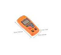 MAGICLULU Testeur Humidité Bois Portable sans Pile avec Écran LCD Rétroéclairé Mesure Précise Du Taux Humidité pour Bois Papier et Carton Affichage Facile et Mémoire Appareil Orange