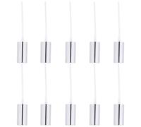 MAGICLULU Têtes de Pulvérisation en Aluminium Anodisé 10 Pièces 18 Dents Argentées pour Flacon Pulvérisateur, Embouts de Rechange Fins Adaptés Jardinage et Nettoyage Ménager