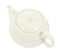 MAGICLULU ThéIèRe En Porcelaine Blanche, Service À Thé Kung Fu, CéRamique, Maison, 13X8.5X7Cm, ThéIèRe Avec Infuseur