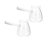 MAGICLULU Théière en Verre à Poignée Latérale 450ml 2 Pièces, Facile à Nettoyer et Chauffante, Style Rétro Décoratif pour Maison ou Salon de Thé Plusieurs styles