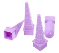 MAGICLULU Tour D'enroulement de Fil Toucher Confortable et Superposition de Motifs pour Quilling en Plastique Pourpre, 4pcs pour Décoration Murale et Ornements