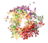 MAGICLULU Tranches de Fruits en Pâte Polymère pour Nail Art 3d, Boîte 12 Compartiments, Fournitures DIY pour Décoration Ongles et Coques Téléphone, Accessoires Créatifs Multicolores