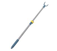 MAGICLULU Tringle De Penderie Télescopique Réglable Courte 53-78 Cm Acier Inoxydable Système De Verrouillage Bleu Plastique pour Suspendre Vêtements Petits Espaces