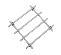 MAGICLULU Trivet Acier Inoxydable Antidérapant avec Caoutchouc Support Résistant Chaleur pour Cuisine Protection des Plans de Travail et Tables de Cuisson