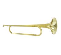 MAGICLULU Trompette en Laiton Petite Taille pour Débutants, Instrument à Vent en Tonalité B♭, Couleur Dorée, Trompette pour Adolescents et Garçon et Filles, Musical pour École et Orchestre