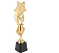 MAGICLULU Trophée de Compétition Garçon et Filles Plastique D’étoile à 5 Branches, Petit Modèle Jz007d-5g 3 Étoiles Décoratives, Récompense Sportive Légère pour Cérémonie et Réutilisable